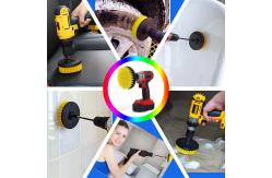 China Cleaning 3PC Drill Brush Attachment Set With 150Mm Extension Rod supplier