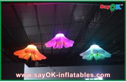 China Big Lighting Inflatable Flower Beautiful Rental For Ceiling Decoration supplier