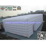 Custom 42 Foot White Inflatable Event Tent , Inflatable Family Camping Tent