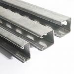 Lightweight Anodized Silver Metal Slotted Channel 1-3mm Aluminum C Shaped Steel Channel for sale