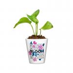 White Blank 12oz Sublimation Ceramic Flower Pots Custom Logo Ceramic Flower Pot Planters for sale