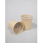 Microwavable Biodegradable Soup Cups Custom Kraft Paper Soup Bowl Food Package for sale