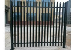 China Customized heavy duty palisade fence panels curved top palisade fencing supplier