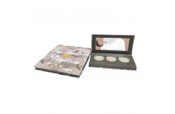 China Circular Empty Custom Eyeshadow Palette Box Packaging Makeup Cardboard Box supplier
