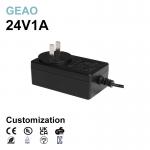 ODM 24V 1A Wall Mount Power Adapters For Switching And Monitoring ROHS for sale
