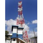 Hot Dip Galvanized 4 Legged Tower Lattice Microwave Communication 20m High for sale