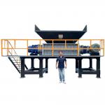 Manufacturing Plant Double Shaft Shredder for Hard Drives and Scrap Metal in Design for sale