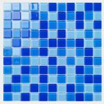 300x300mm Crystal Glass Mosaic Floor Wall Tile For Bathroom Swimming Pool Kitchen Backsplash for sale