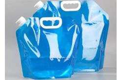 China Foldable 5L 10L Plastic Bucket Camping Stand Up Water Pouch Large Capacity supplier