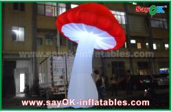 China Giant Red Yellow Purple Inflatable Lighting Decoration / Inflatable Mushroom supplier