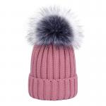 Mixed Color Girls Knit Beanie Hats Creative Design OEM / ODM Available for sale