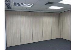 China Office Folding Partition Walls , Melamine Surface Operable Sliding Interior Room Dividers supplier