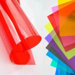 Single Side Frosted Color PVC Plastic Sheet Thickness 0.3mm - 1.0mm for sale