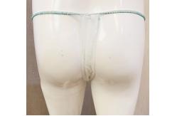 China Green/Pink Thread Sewing Disposble Female T-Shape Nonwoven Underwear With Elastic supplier