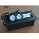 Rectangle Press Button Tabletop Hidden Pop Up Power Socket With HDMI / RJ45 for sale