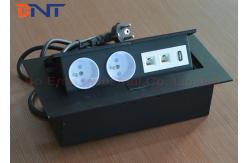 China Rectangle Press Button Tabletop Hidden Pop Up Power Socket With HDMI / RJ45 supplier