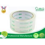 Crystal Clear Bopp Printed Parcel Tape , Quiet Packing Tape With Pressure Sensitive