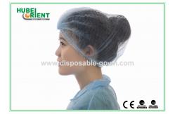 China Machine Made Nonwoven Disposable Mob Cap With Double Elastic Rubber supplier