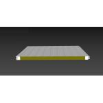 Prefabricated Heat Insulated Rockwool Sandwich Panel 40mm Exterior Wall for sale
