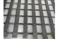 China 200-200KN/M Polyester Geogrid Woven Coated Warp Knitted Soft Soil Foundation supplier