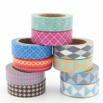 Coloring Narrow Washi Paper Tape , Removable Decorative Tape Fit Artwork for sale