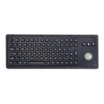 IP65 85 keys explosion proof black industrial keyboard with backlit trackball