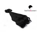 Professional Natural Black Clip In Hair Extension 15 Inch - 26 Inch Without Chemical for sale