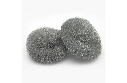 China Kitchen Zinc Coated Washing Scourers / Galvanize Wire Mesh Pot Scourer supplier