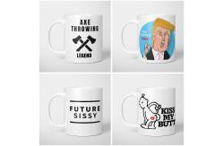 China Custom Letters Funny Coffee Cups And Cute Mugsand Mugs Ceramic Cups Creative Cups supplier