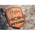 1.5mm Thick Custom Embossed Leather Patch For Jeans Bags Clothing for sale