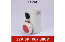 China RED 32A IP67 5P 6h Waterproof Interlocked Switch Socket IEC Standard supplier