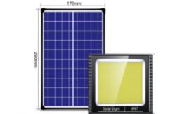 China Abs Cri>80 High Brightness 200w Solar Flood Light With Remote Controller supplier