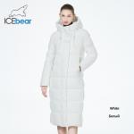 115cm Cotton White Jacket Long Down Cotton Coats For Ladies With Hood