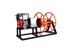 China 3T 5T 8T Petrol Cable Pulling Winch Faster Speed Cable Reel Winder supplier
