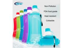China Silicone Bag Pouch Hiking Customized Double Sealing Collapsible 500ml Drinking Water supplier