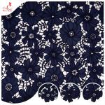 Custom Polyester Water Soluble Lace For Embroidery Printing for sale
