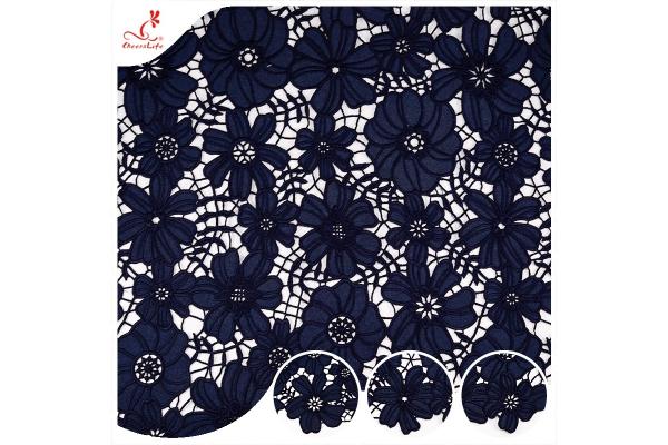 Custom Polyester Water Soluble Lace For Embroidery Printing