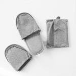 Portable Fold Up Flip Flops , Closed Toe Flat Sandals Spa Hotel Slides For Guest Room for sale
