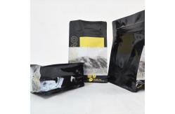 China Spot UV Aluminum Foil Coffee Bean Packaging Pouches Flat Bottom With Valve supplier