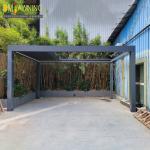 Outdoor patio intelligent retractalbe aluminum blade pergola for sale
