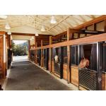 Customize Horse Stall Panels Bamboo Infill Strong Metal Steel Frame for sale