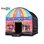 Best Inflatable Tent 5m 16.5ft Disco Dome Inflatable Bounce House With Disco Light for sale