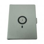 Customized Print Wholesale Luxury Business Smart Hardcover Pu Leather Loose Leaf Wireless Charging Notebook for sale