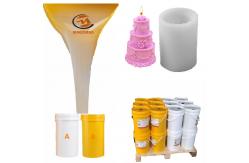 China High Elongation Translucent Platinum Cure Silicone Rubber For Making Candle Resin Molds supplier