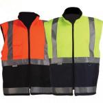 Workers Reflective Safety Vest 300D Oxford Fabric Customized Logo Supported for sale