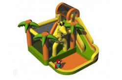 China 840D Oxford Inflatable Jumping Castle Bouncer With Water Slide supplier