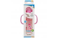 China 8oz 240ml Newborn Baby Feeding Bottle with double handle PP supplier