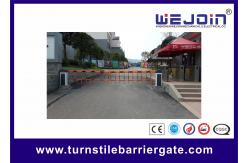 China Security Straight Barrier Gate With Yellow Cabinet and Steel-casting Design supplier
