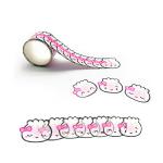 Adhesive Cartoon Bun 35mm Washi Tape Stickers for sale