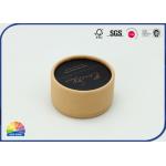 Two Pieces Brown Kraft Paper Packaging Tube Packing Jewelry for sale